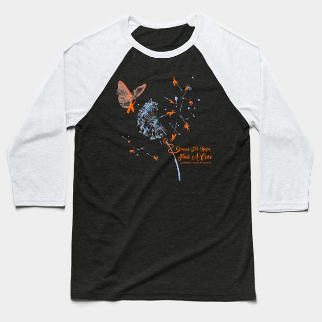 Spread The Hope Leukemia Cancer Awareness Baseball T-Shirt by Bensonn